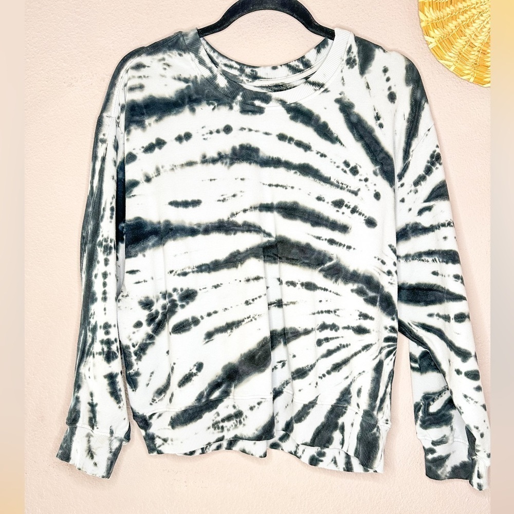 NWT LACAUSA Tie Dye‎ Soft Fleece Sweatshirt Size Large